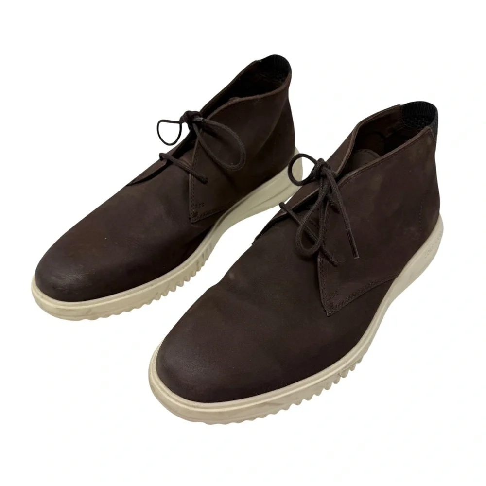 Cole Haan Men’s Size 9.5 Grand+ Chukka boots leather chocolate brown
